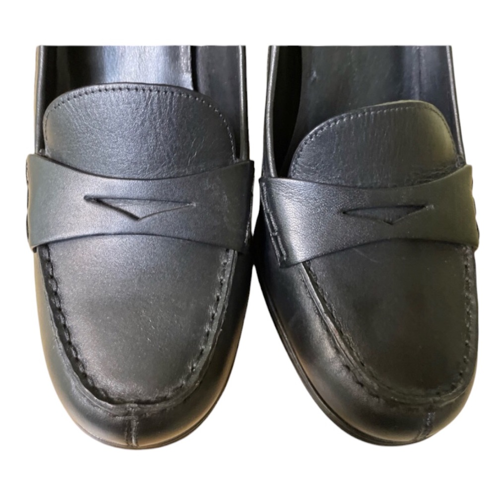 Michael Kors Buchanan Leather Block Heel Loafers - Picture 3 of 11